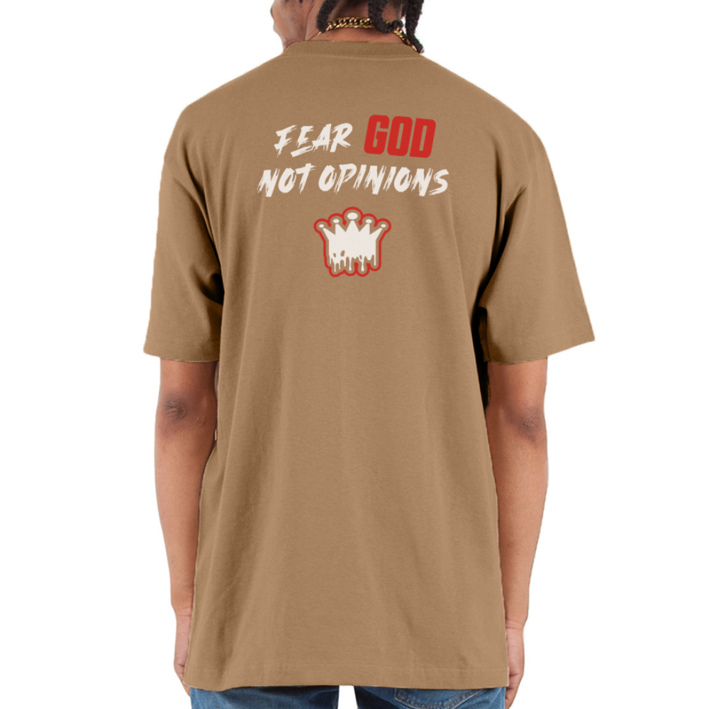 MC Fear God Unisex Oversized Heavyweight T-Shirt - khaki