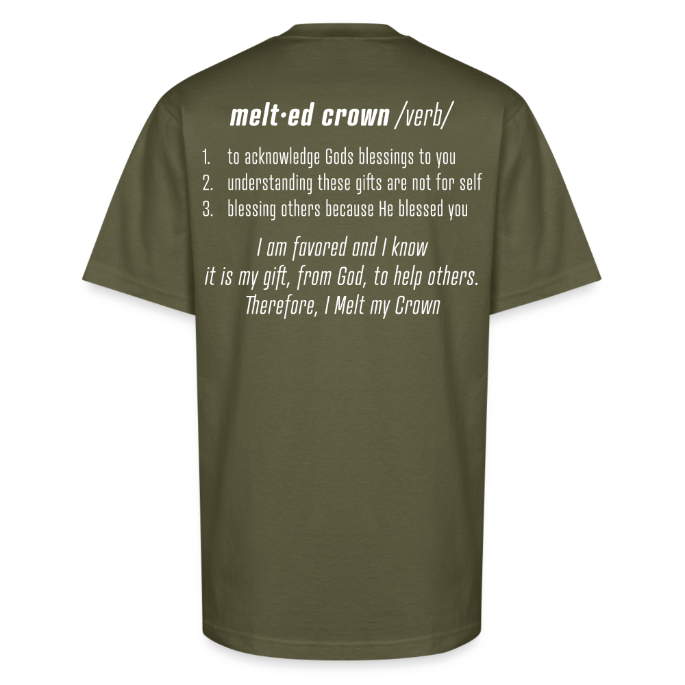 MC Def Unisex Oversized Heavyweight T-Shirt - classic olive